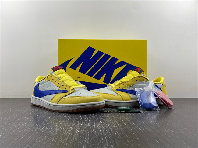 Travis Scott x Air Jordan 1 Low OG “Canary” DZ4137-700