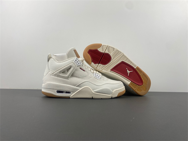 Levi’s x Air Jordan 4 “White” AO2571-100