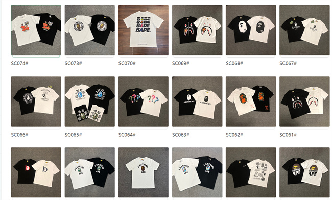 BAPE T Shirt Contact Customer Service for Detail Info