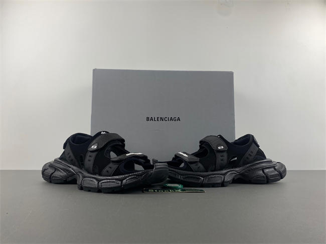 BALENCIAGA BLACK ‘3XL’ SANDALS 786956 W3XLT 1000