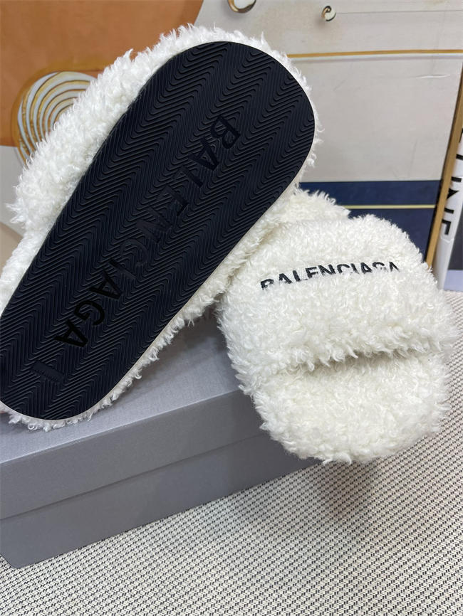 Balenciaga Furry Slide Sandal