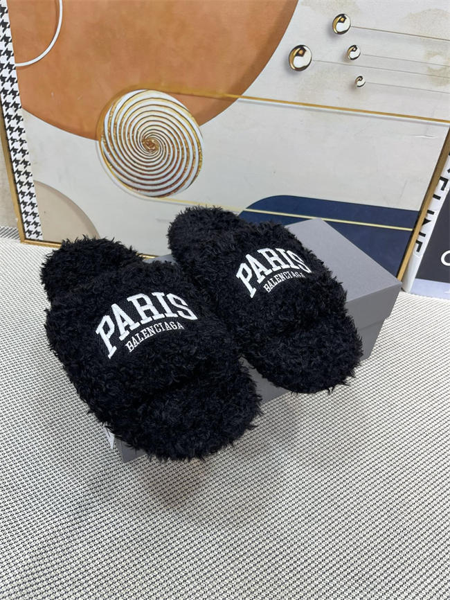 Balenciaga Furry Slide Sandal