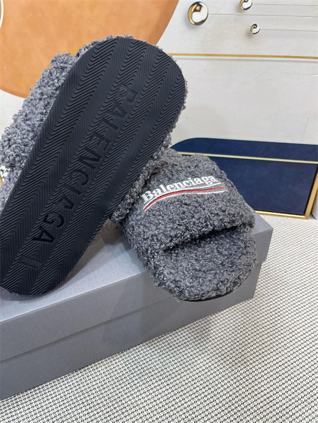 Balenciaga Furry Slide Sandal