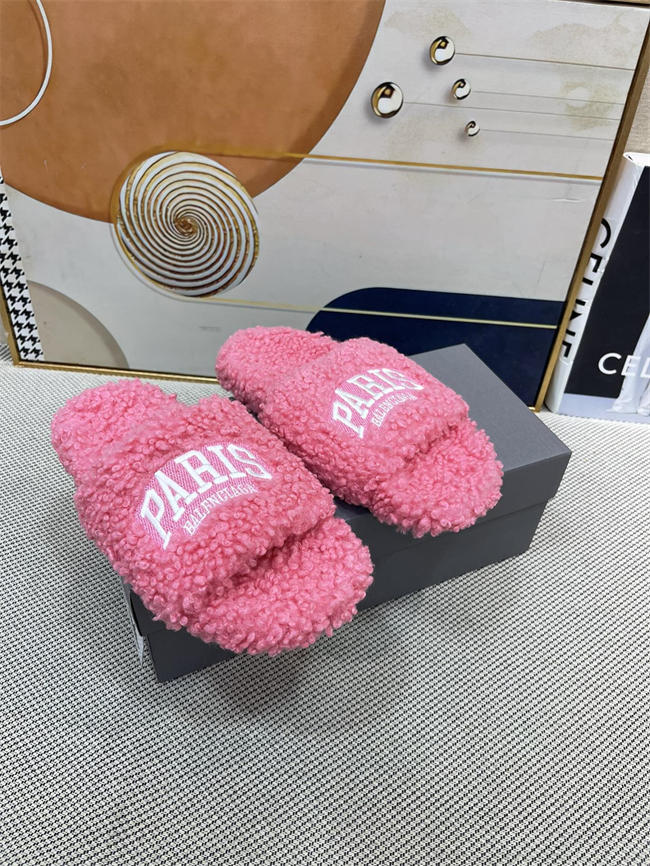 Balenciaga Furry Slide Sandal