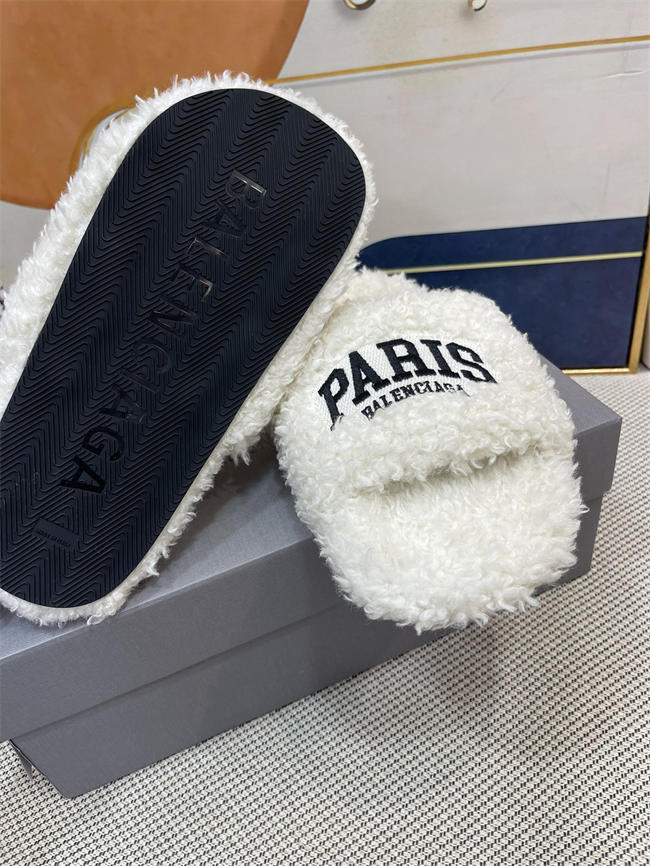 Balenciaga Furry Slide Sandal