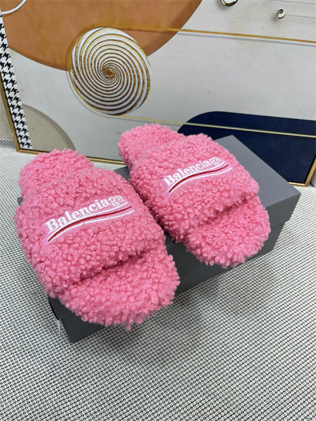 Balenciaga Furry Slide Sandal