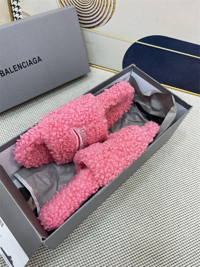 Balenciaga Furry Slide Sandal