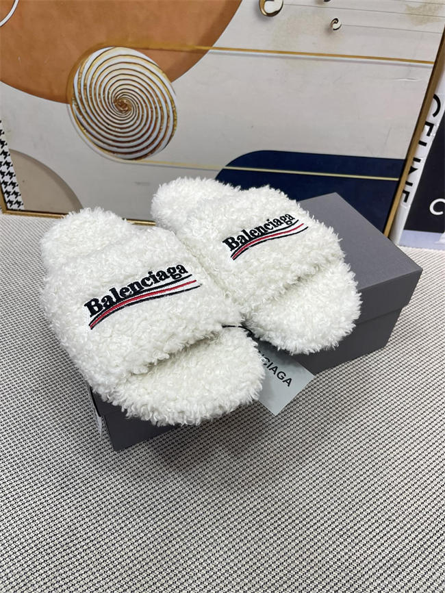 Balenciaga Furry Slide Sandal
