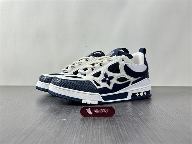 Luis Vitton LV Skate Sneaker Marine White 1AARRL